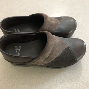 Dansko Brown patchwork clogs size 37
